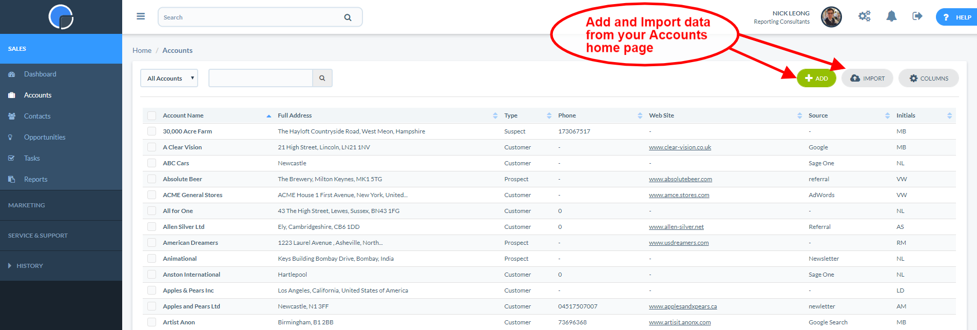 Crm account
