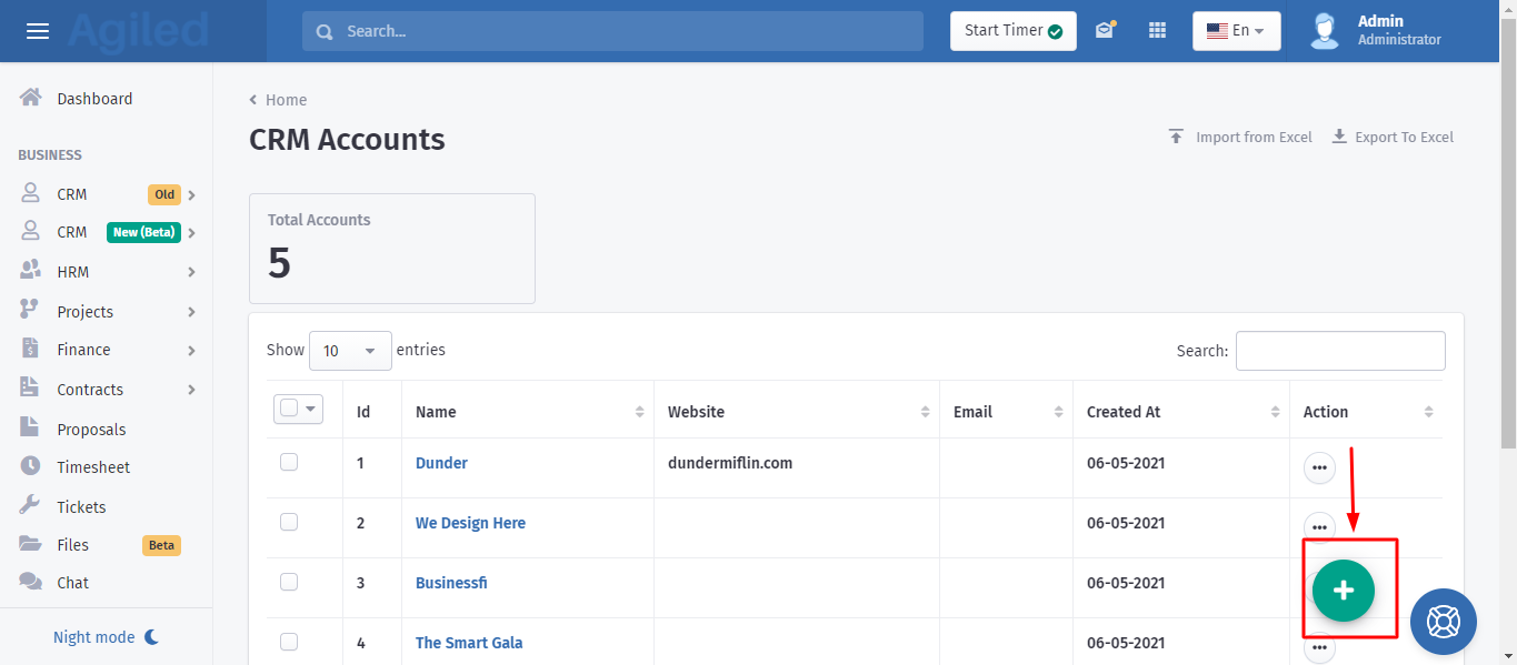 Crm account